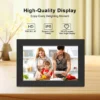 Digital Picture Frame 10.1 Inch Frameo Digital Photo Frame WiFi Large Storage1280 x 800 HD IPS Touch Screen Auto-Rotate